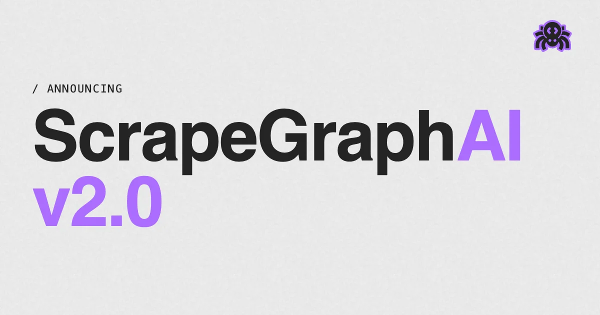 ScrapeGraphAI V2 announcement